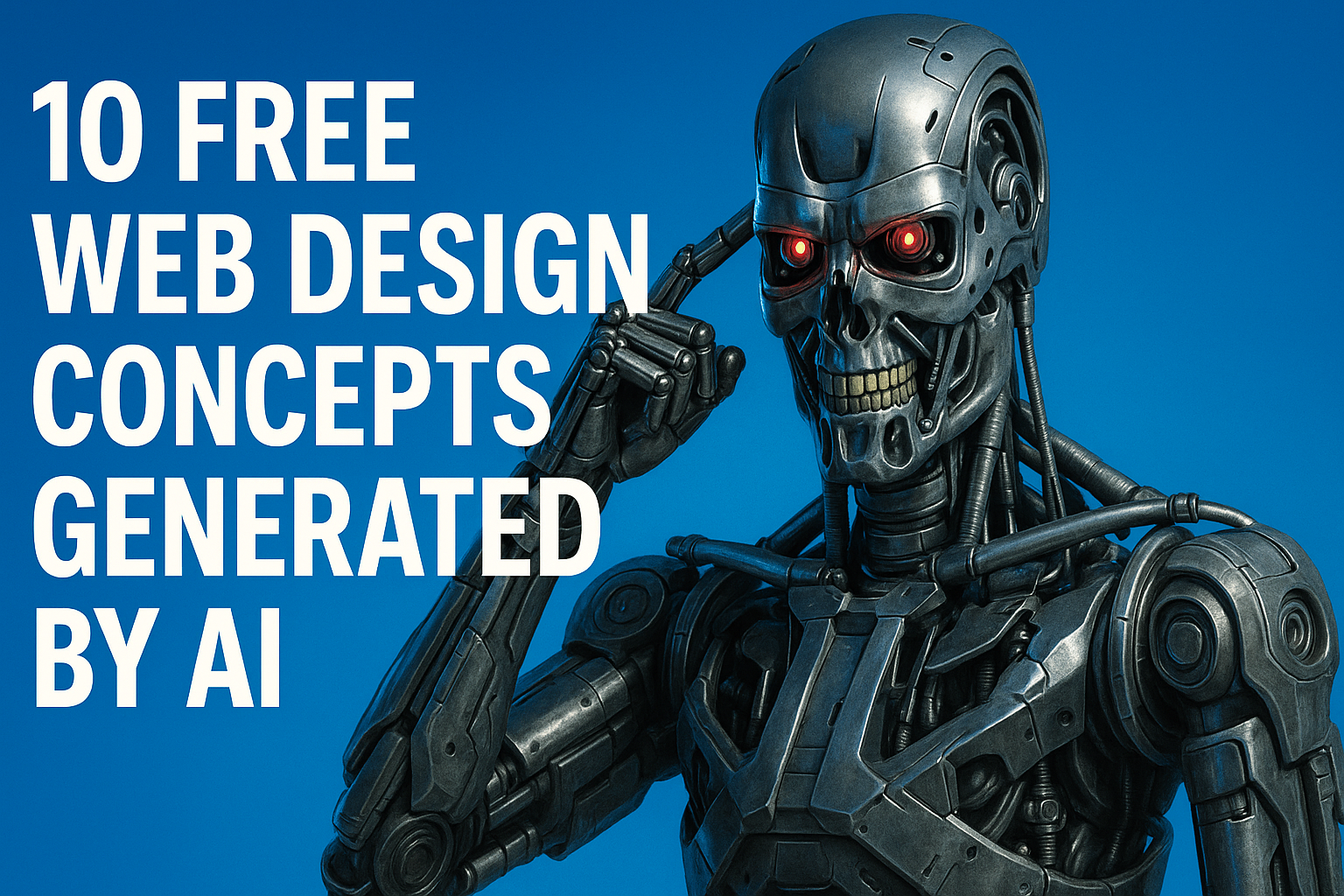 A collage of AI-generated website design concepts, showcasing diverse layouts and styles.