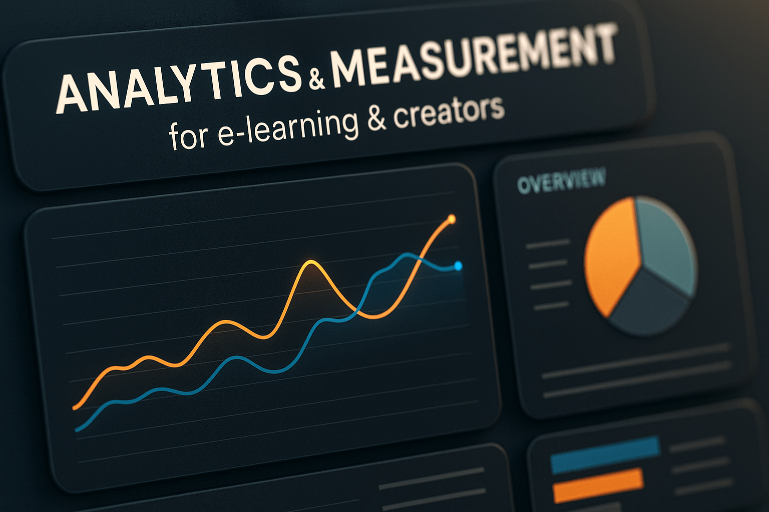 Analytics & Measurement for E-learning & Creators - detail view (Design Delulu)