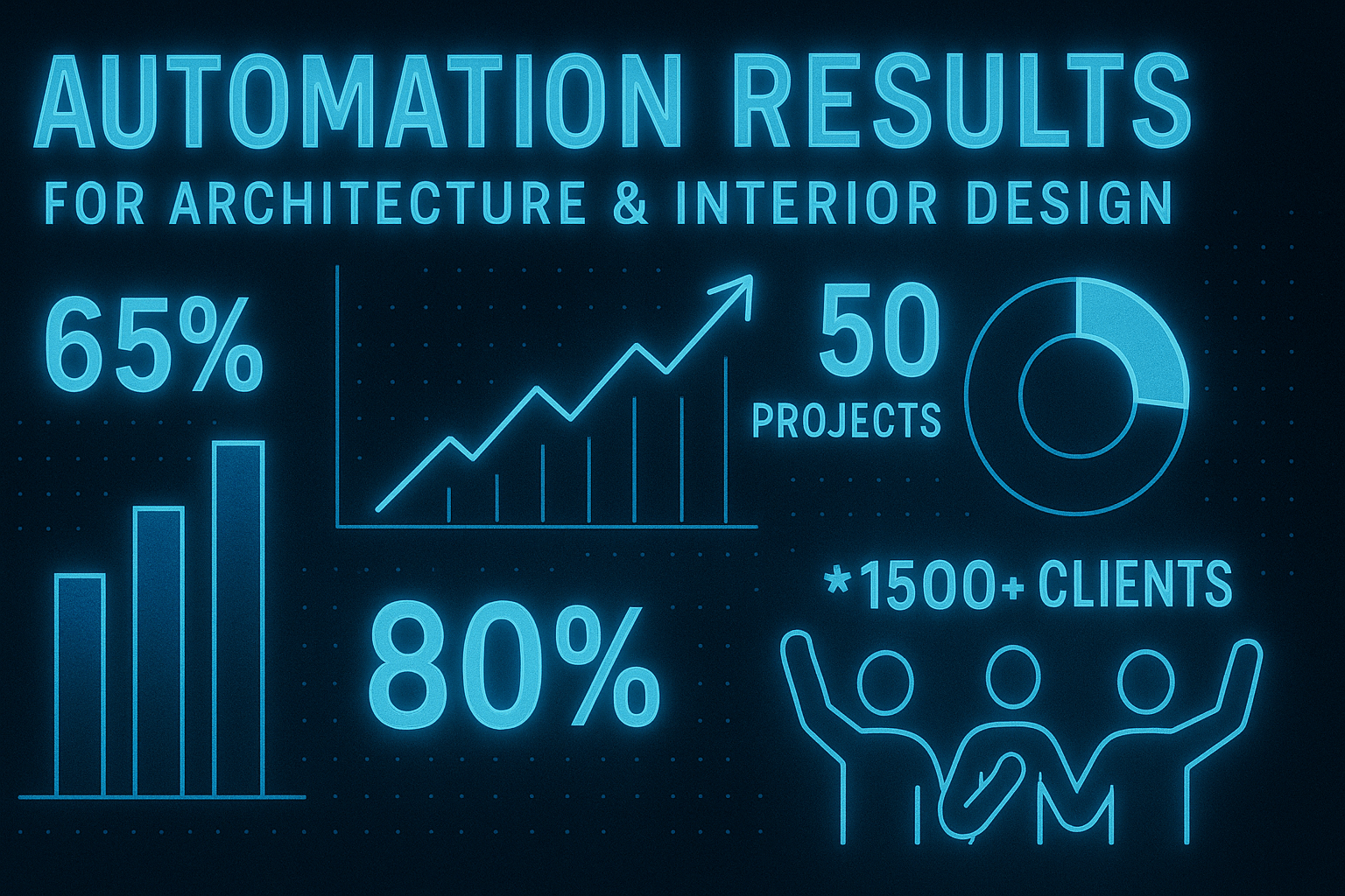 Automation for Architecture & Interior Design - results infographic (Design Delulu)