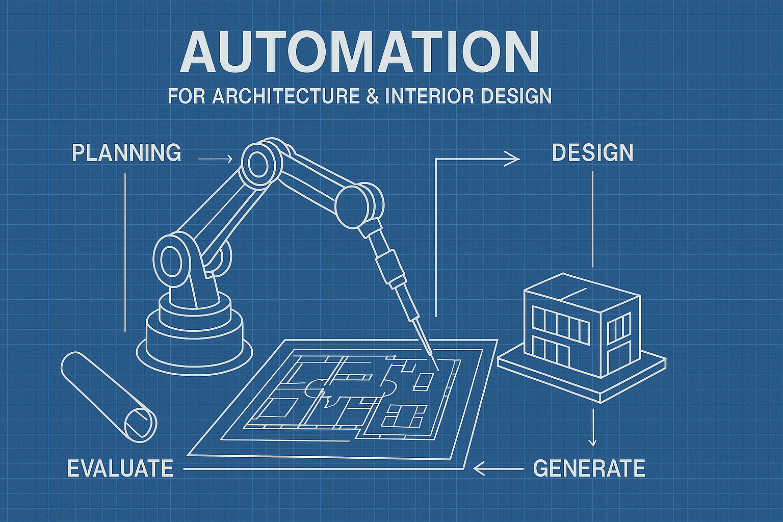 Automation for Architecture & Interior Design - workflow diagram (Design Delulu)