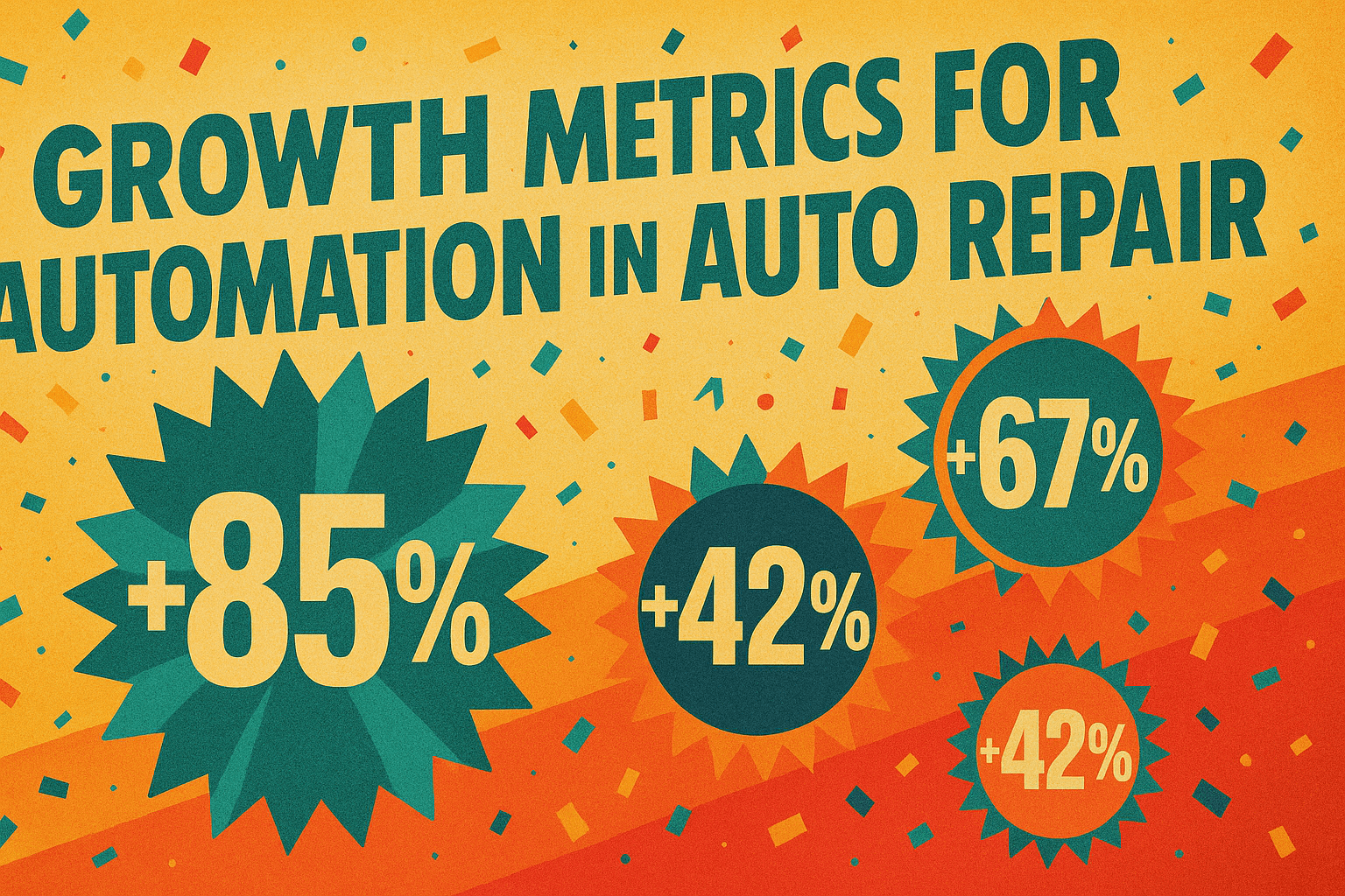 Automation for Auto Repair - results infographic (Design Delulu)