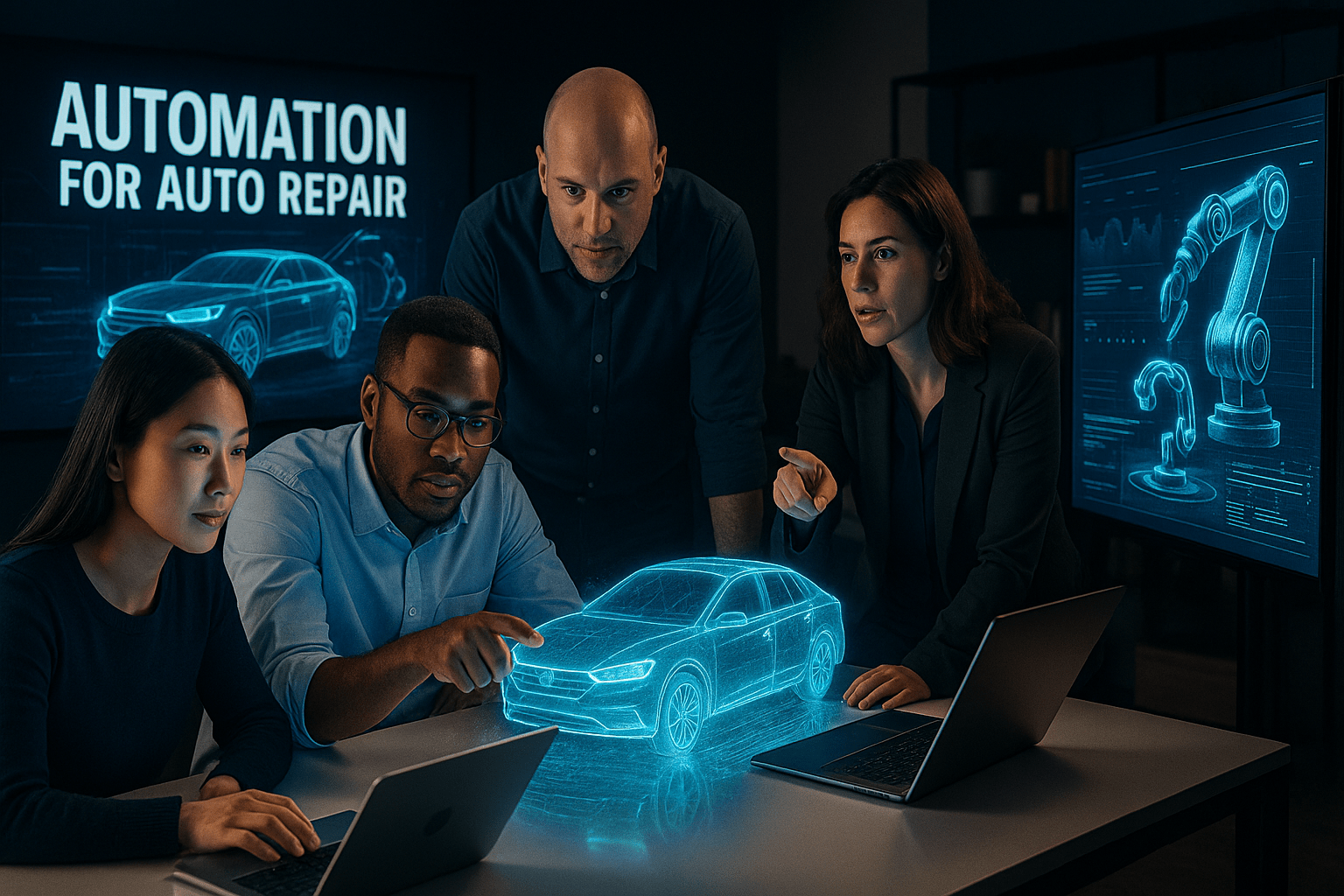 Automation for Auto Repair - workflow diagram (Design Delulu)