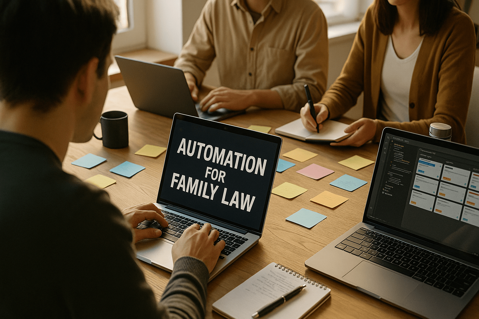 Automation for Family Law - workflow diagram (Design Delulu)