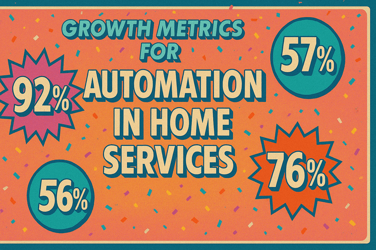 Automation for Home Services - results infographic (Design Delulu)