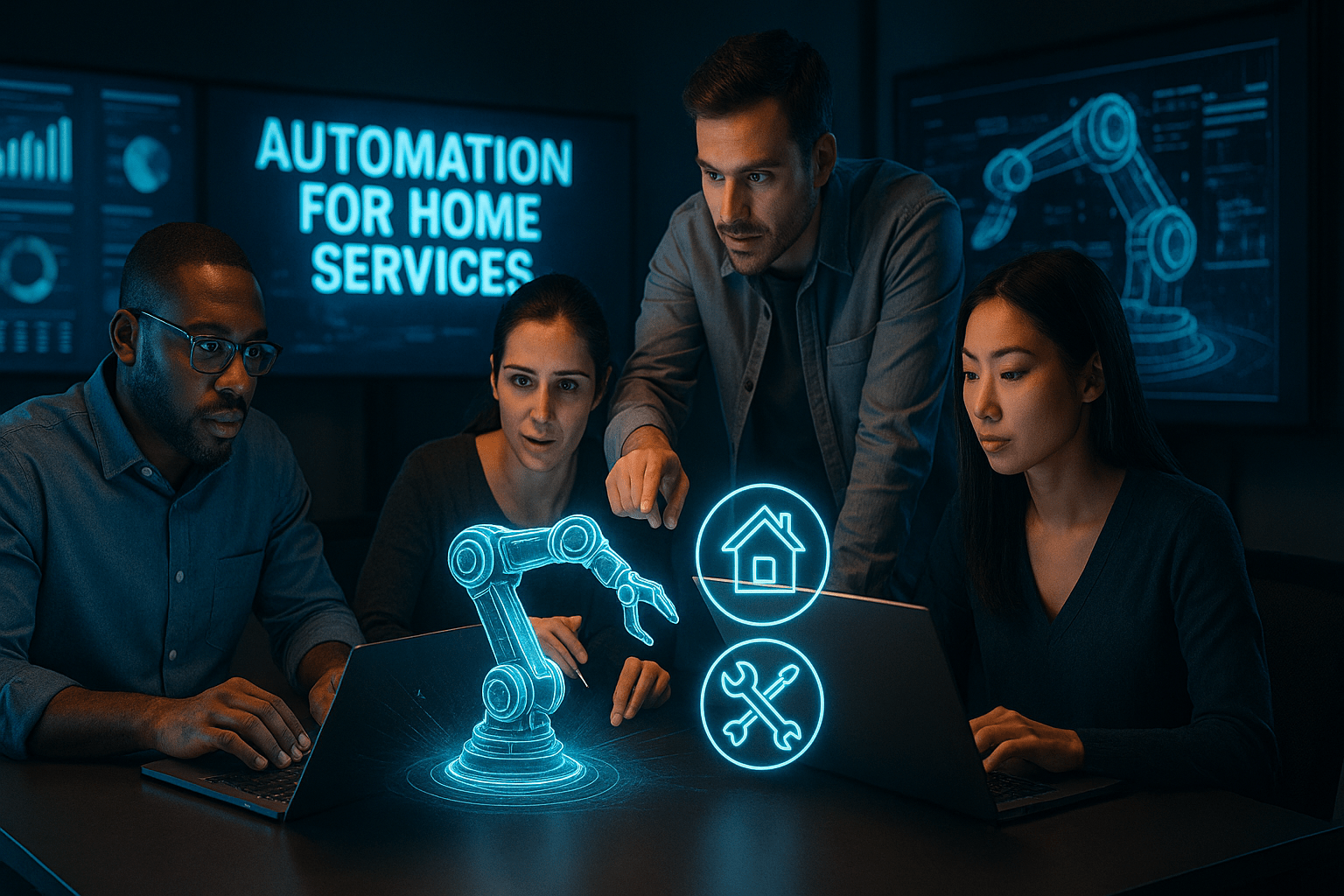 Automation for Home Services - workflow diagram (Design Delulu)