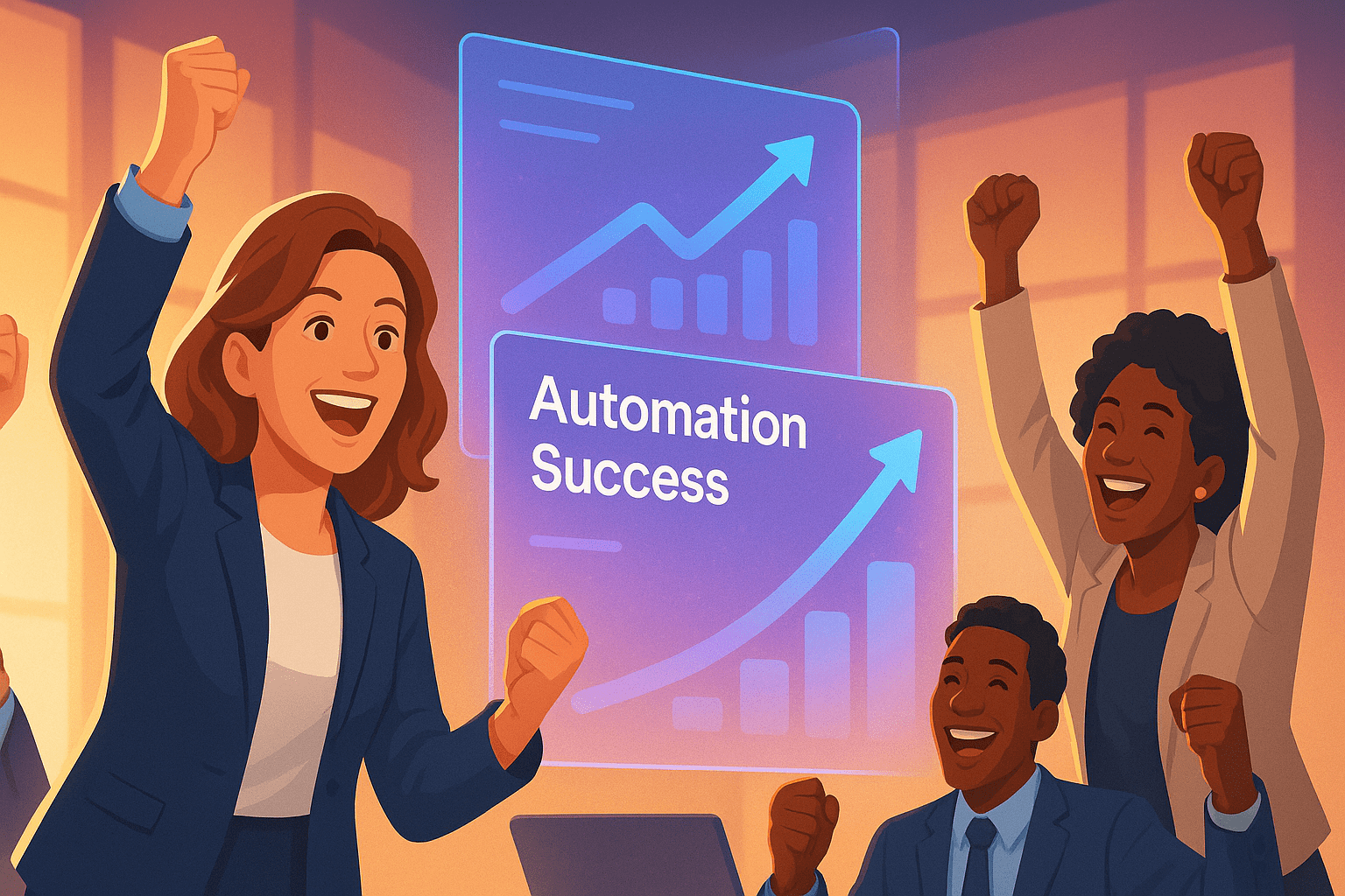 Automation for Law Firms - results infographic (Design Delulu)