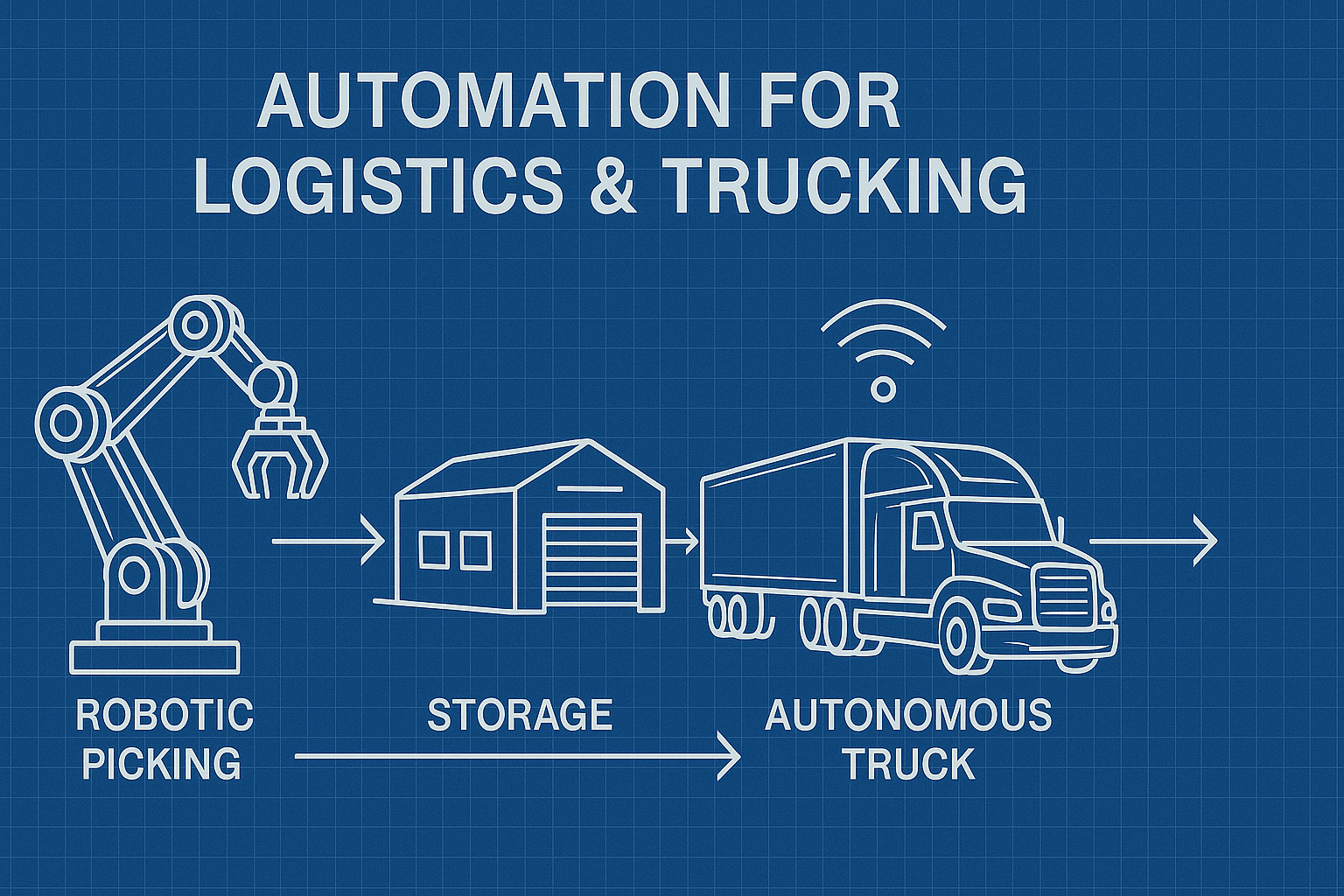 Automation for Logistics & Trucking - workflow diagram (Design Delulu)