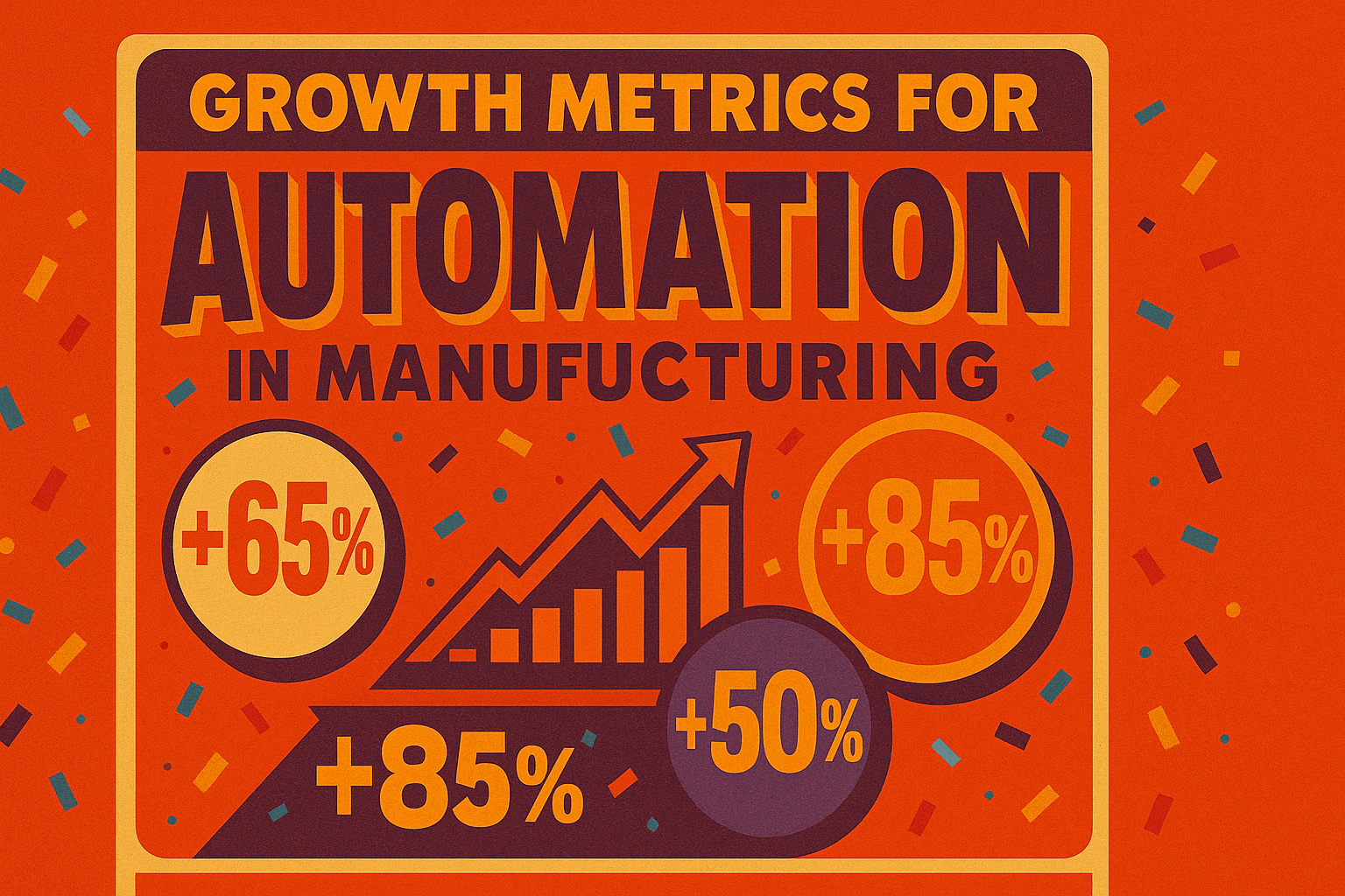 Automation for Manufacturing - results infographic (Design Delulu)