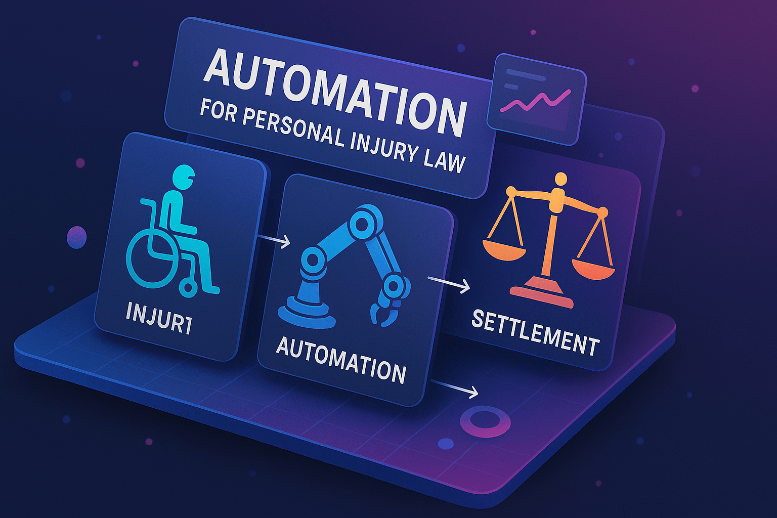 Automation for Personal Injury Law - detail view (Design Delulu)