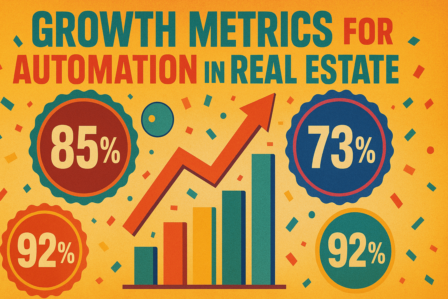 Automation for Real Estate - results infographic (Design Delulu)