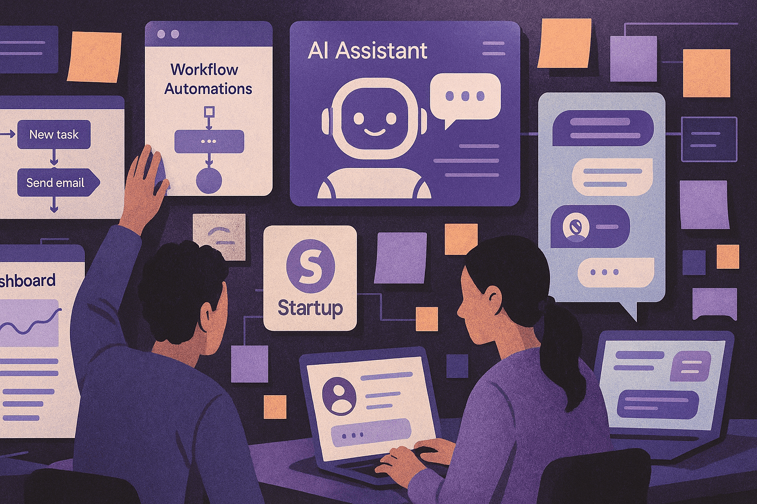 Automation for SaaS Startups — workflow scene