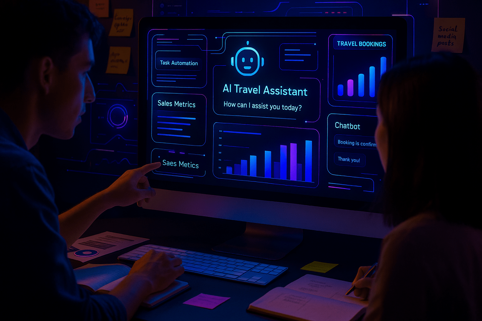 Automation for Travel Agencies — workflow scene