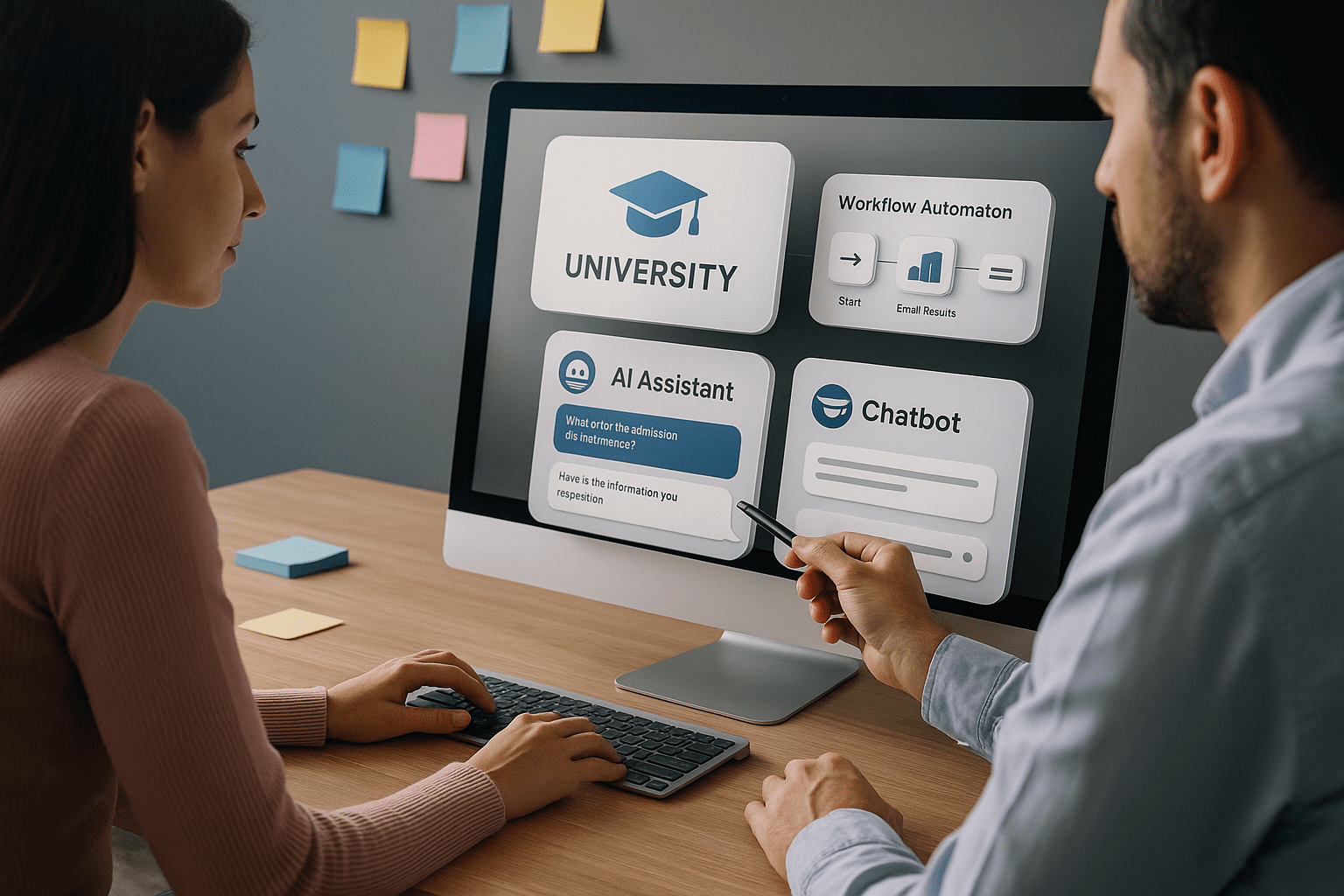 Automation for Universities — workflow scene