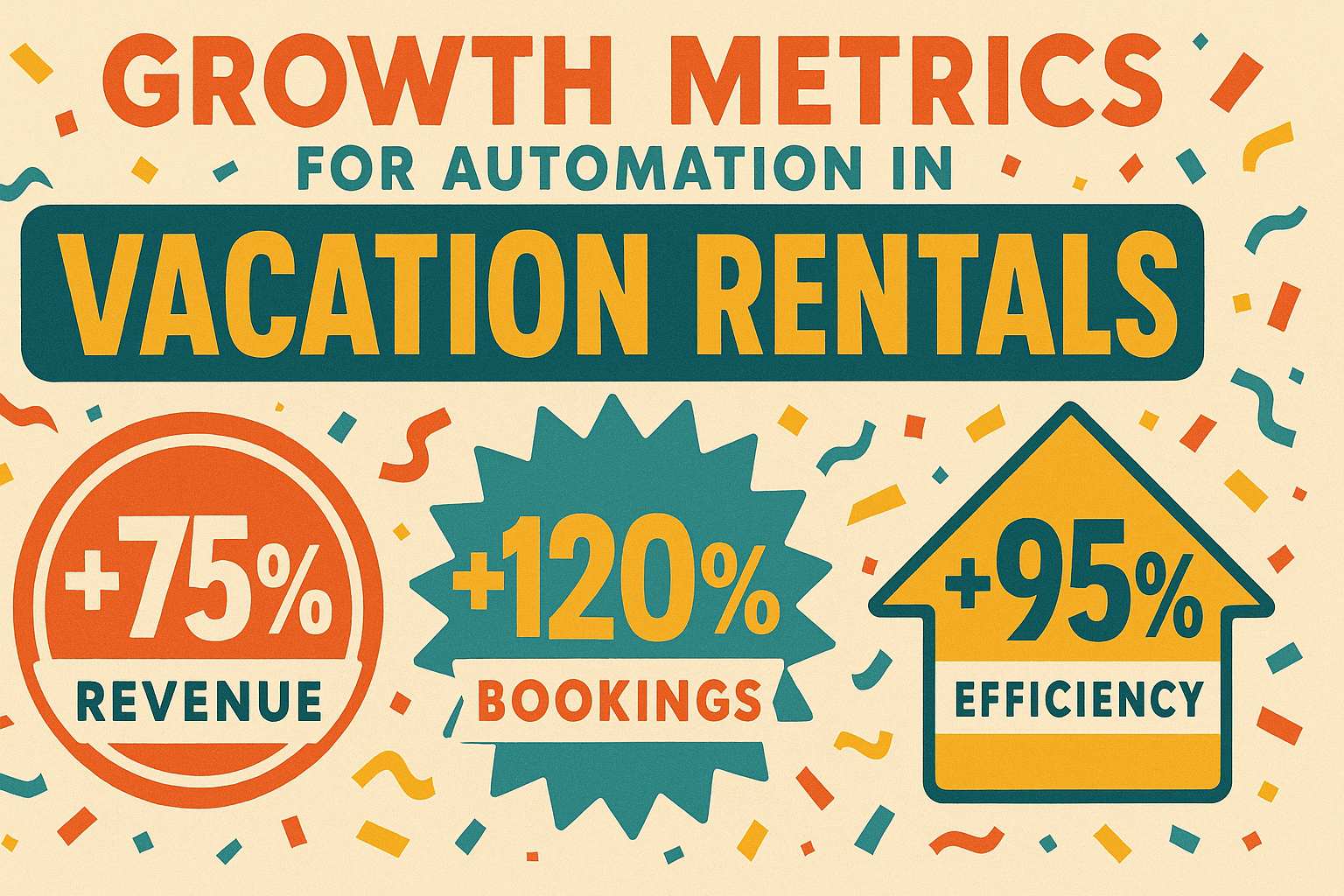 Automation for Vacation Rentals - results infographic (Design Delulu)