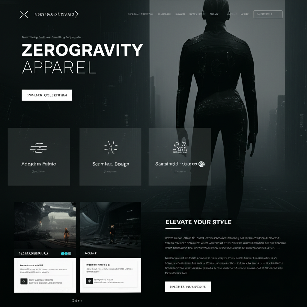 10. ZeroGravity Apparel – Futuristic Fashion Brand