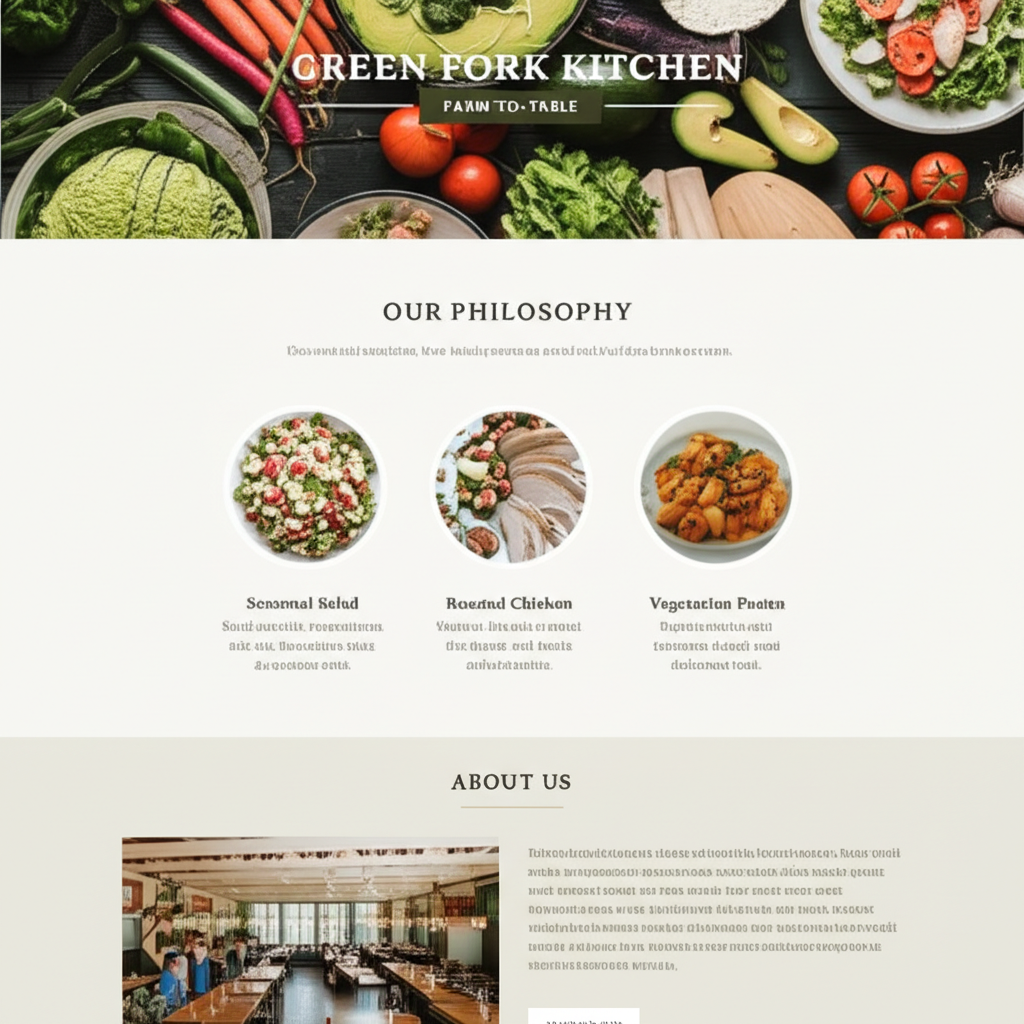 2. Green Fork Kitchen – Farm-to-Table Restaurant