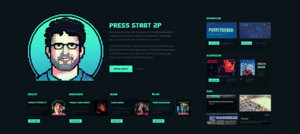 3. Press Start 2P – Personal Website