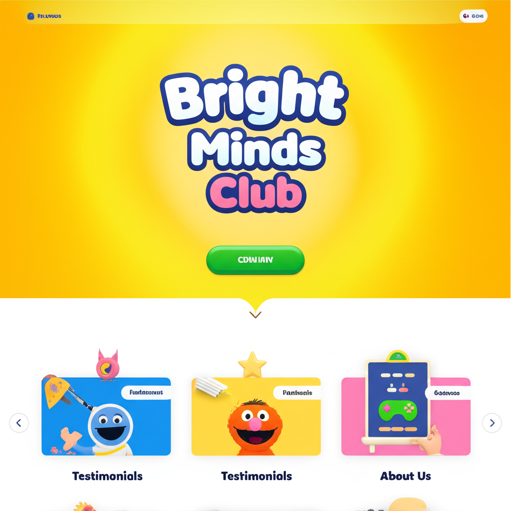 6. Bright Minds Club – Children’s Education Platform