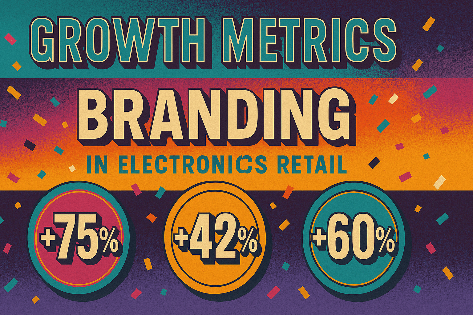 Branding for Electronics Retail - results infographic (Design Delulu)