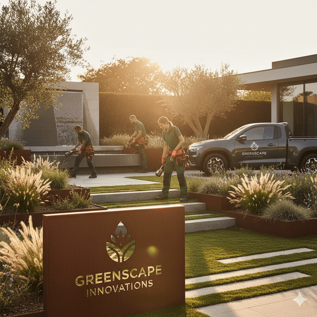 Branding for Landscapers - detail view (Design Delulu)