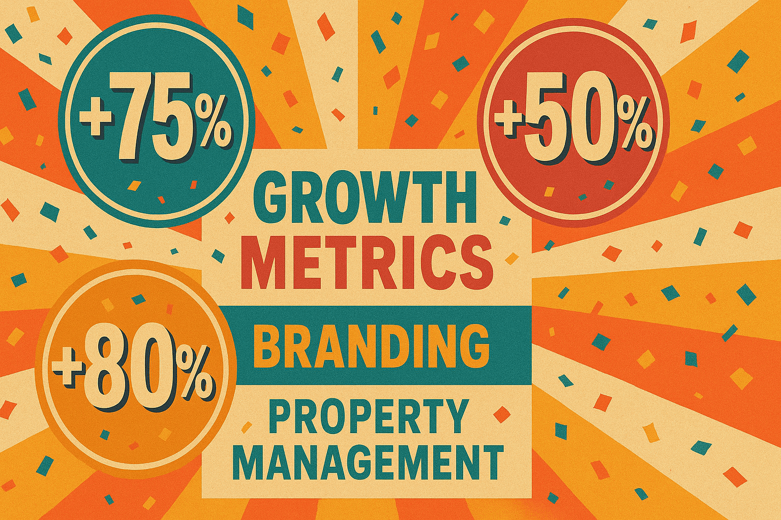 Branding for Property Management - results infographic (Design Delulu)