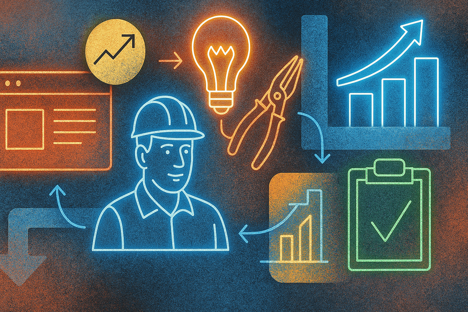 Conversion Rate Optimization for Electricians - detail view (Design Delulu)