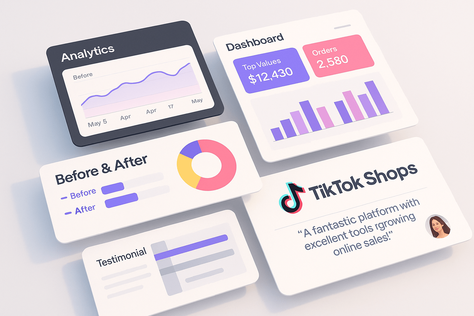 Graphic Design for TikTok Shops — results and metrics