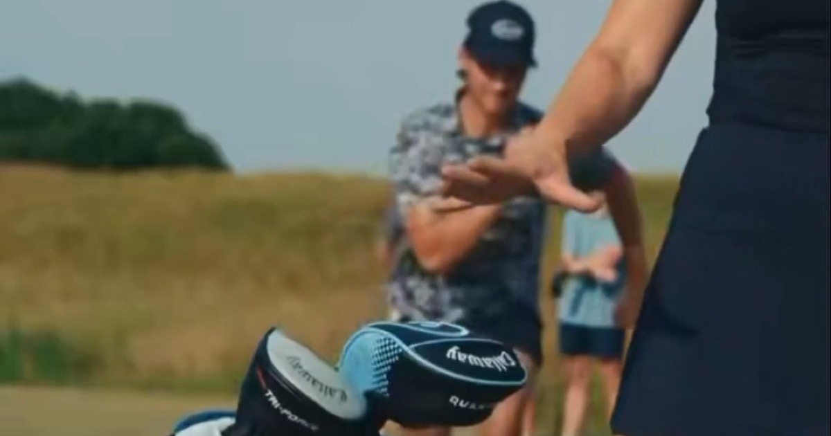 Still from the deleted Good Good and Callaway Quantum driver advertisement, used as the opening case study in a creative approval process analysis