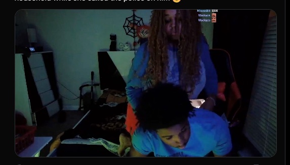Nitro_Camden during the confrontation with his mother on stream, moments after receiving the raid from Stable Ronaldo