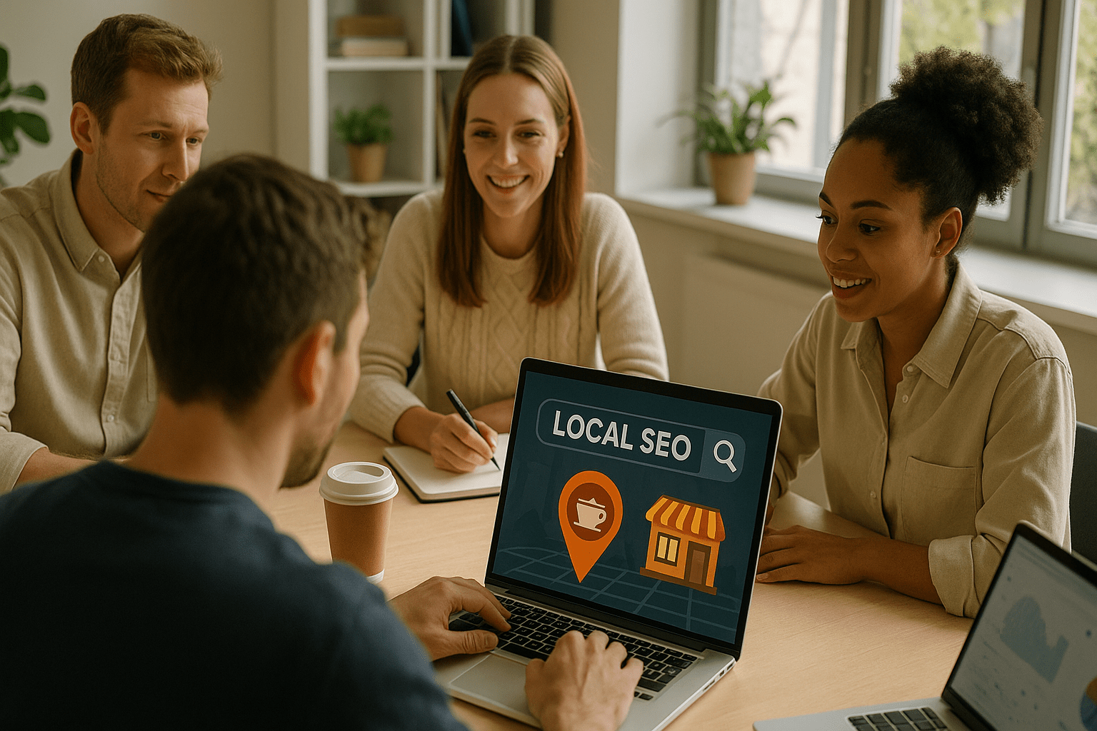 Local SEO for Cafés & Bakeries — workflow scene