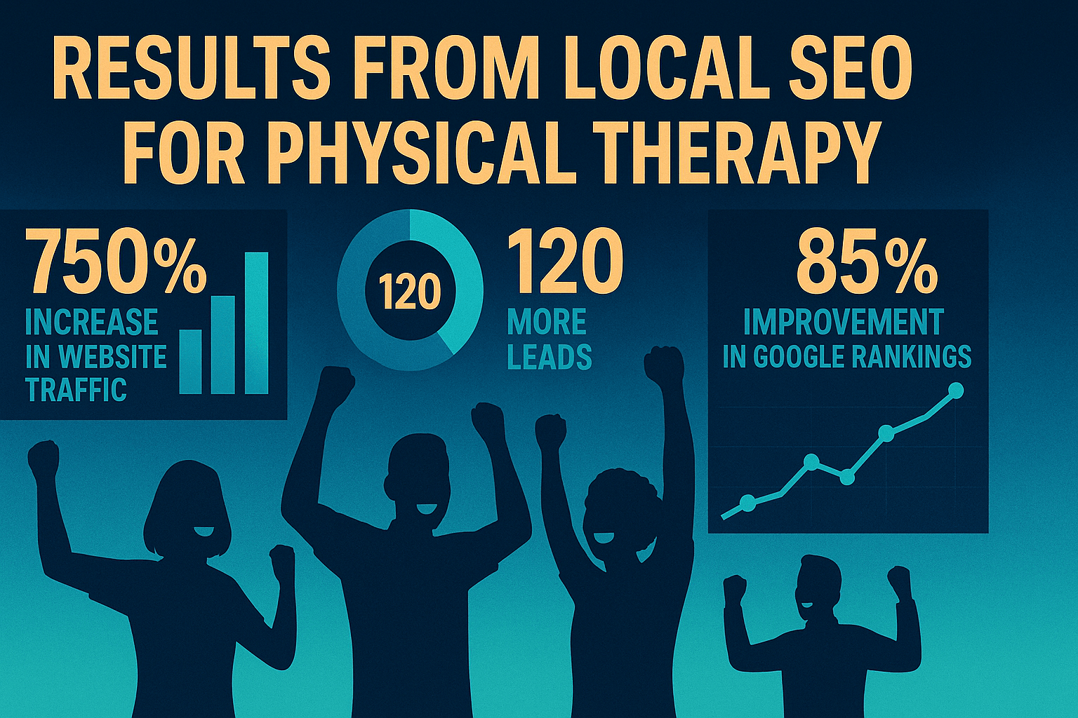 Local SEO for Physical Therapy - results infographic (Design Delulu)