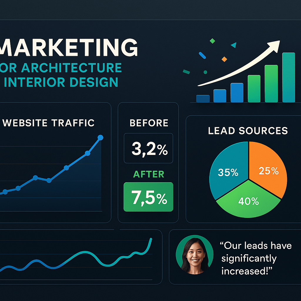 Marketing for Architecture & Interior Design — results and metrics