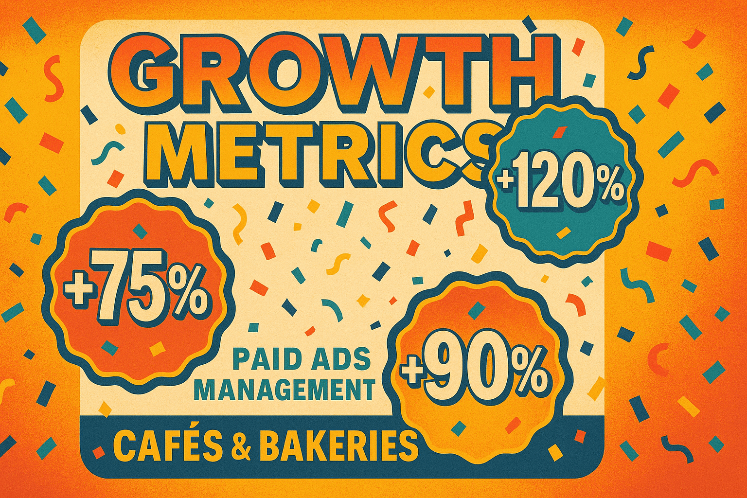 Paid Ads Management for Cafés & Bakeries - results infographic (Design Delulu)