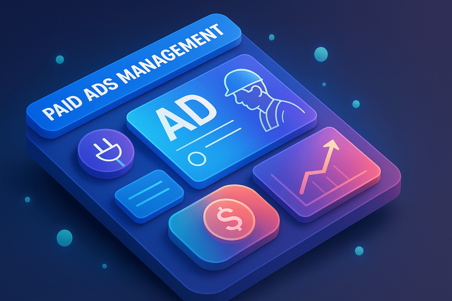 Paid Ads Management for Electricians - detail view (Design Delulu)