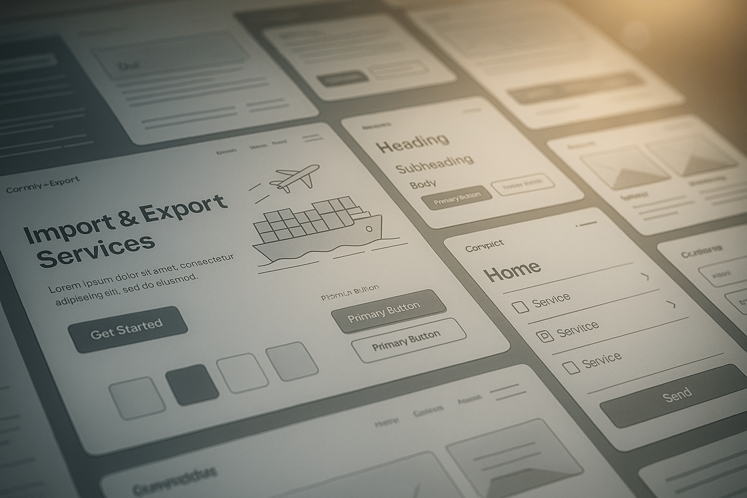 UI/UX Design for Import-Export Companies — featured hero image