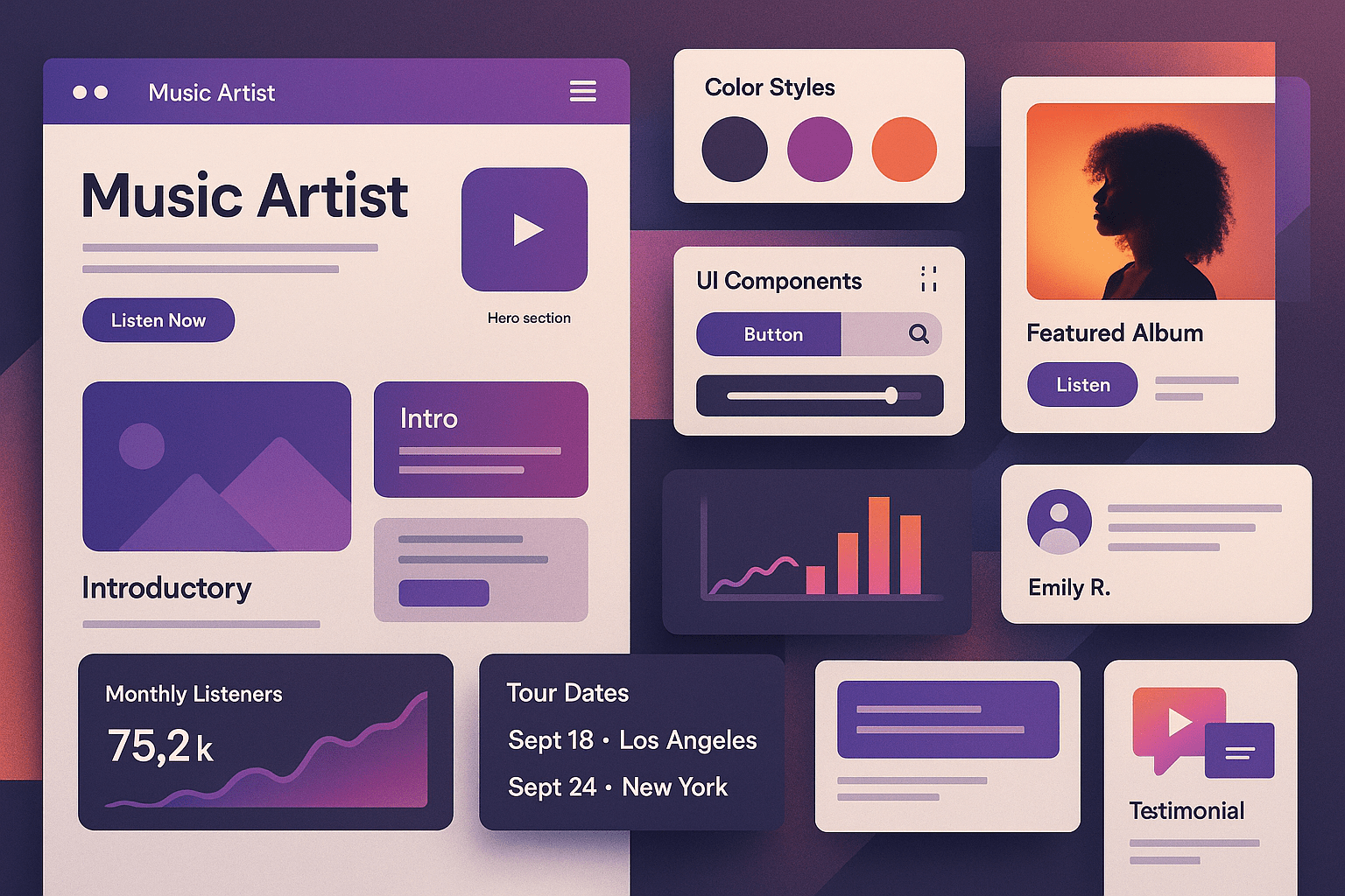 UI/UX Design for Music Artists — featured hero image