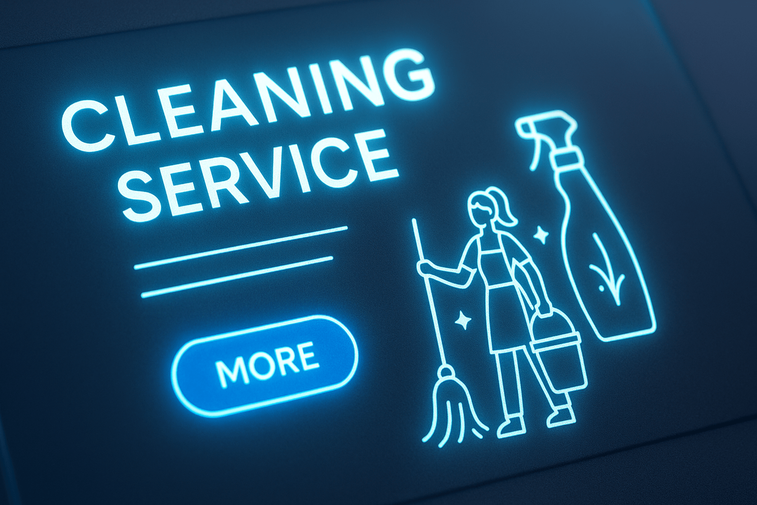 Web Design for Cleaning Companies - detail view (Design Delulu)