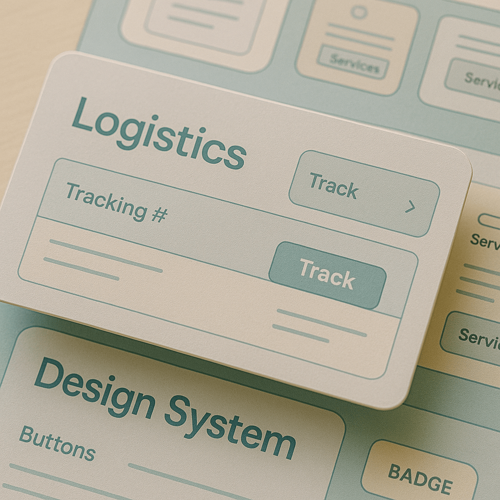 Web Design for Logistics Companies — close-up detail