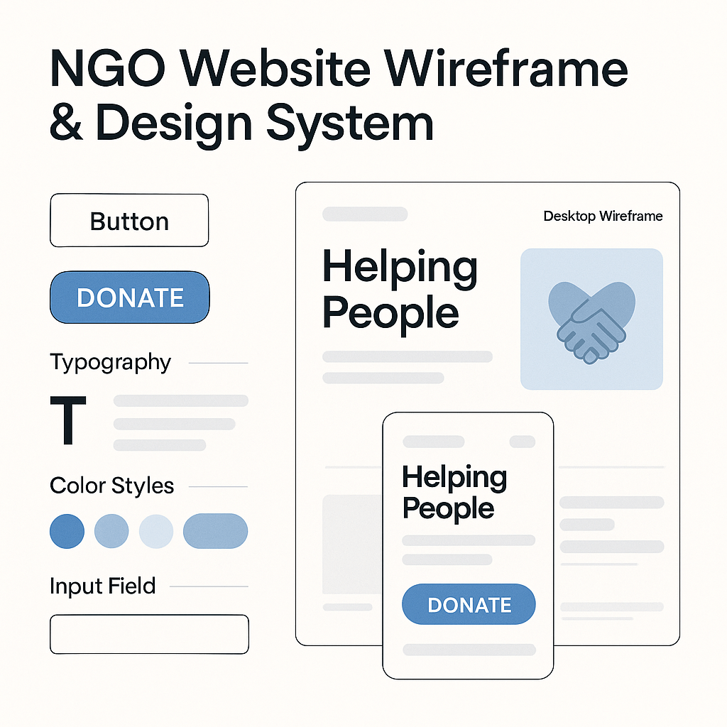 Web Design for NGOs — data and UI context