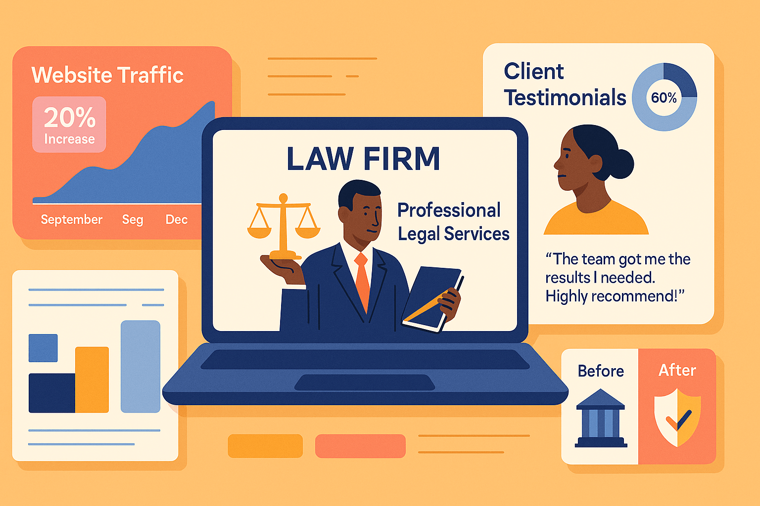 Web Design for Law Firms — results and metrics