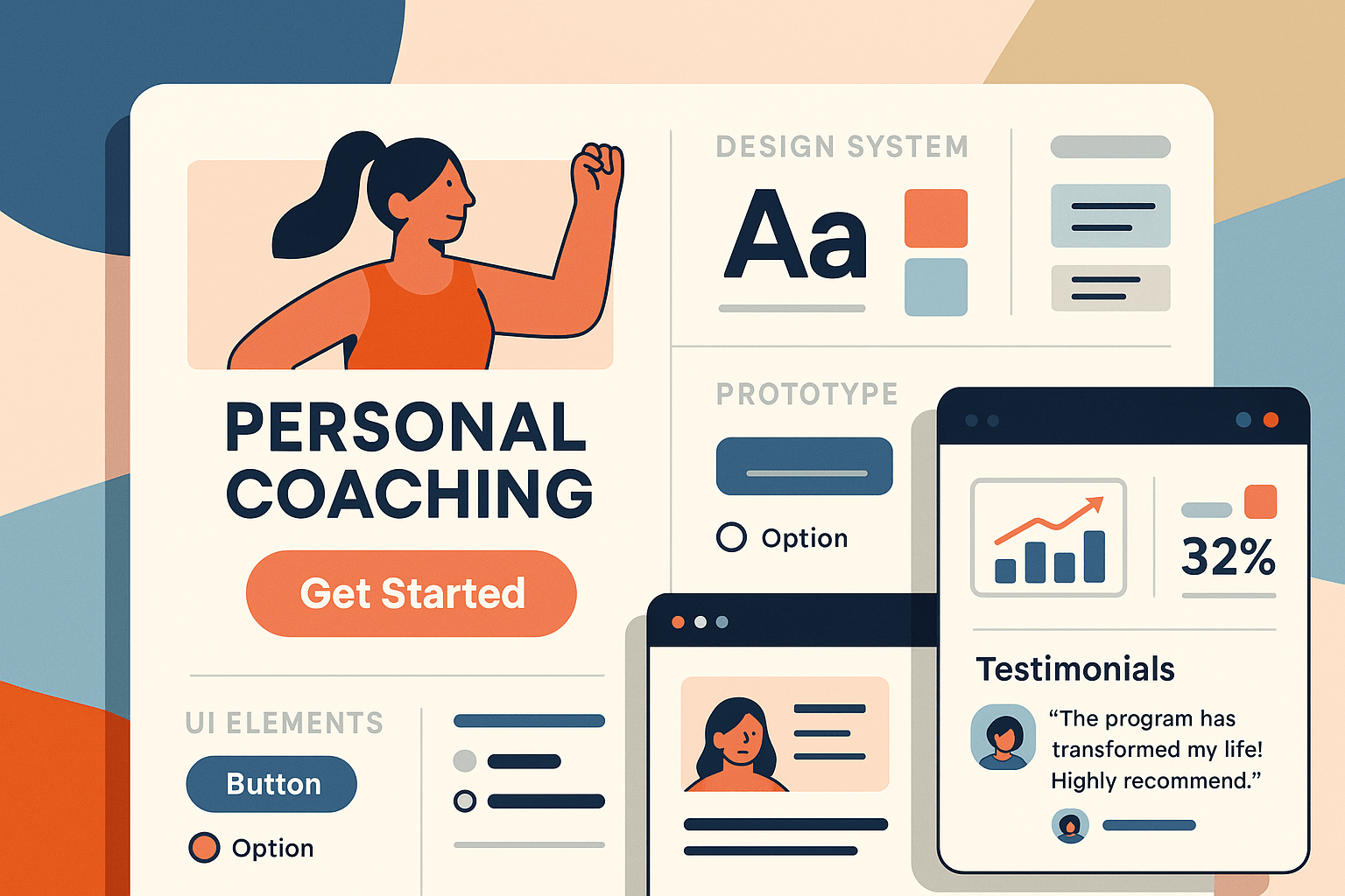 Web Design for Personal Coaches — macro detail