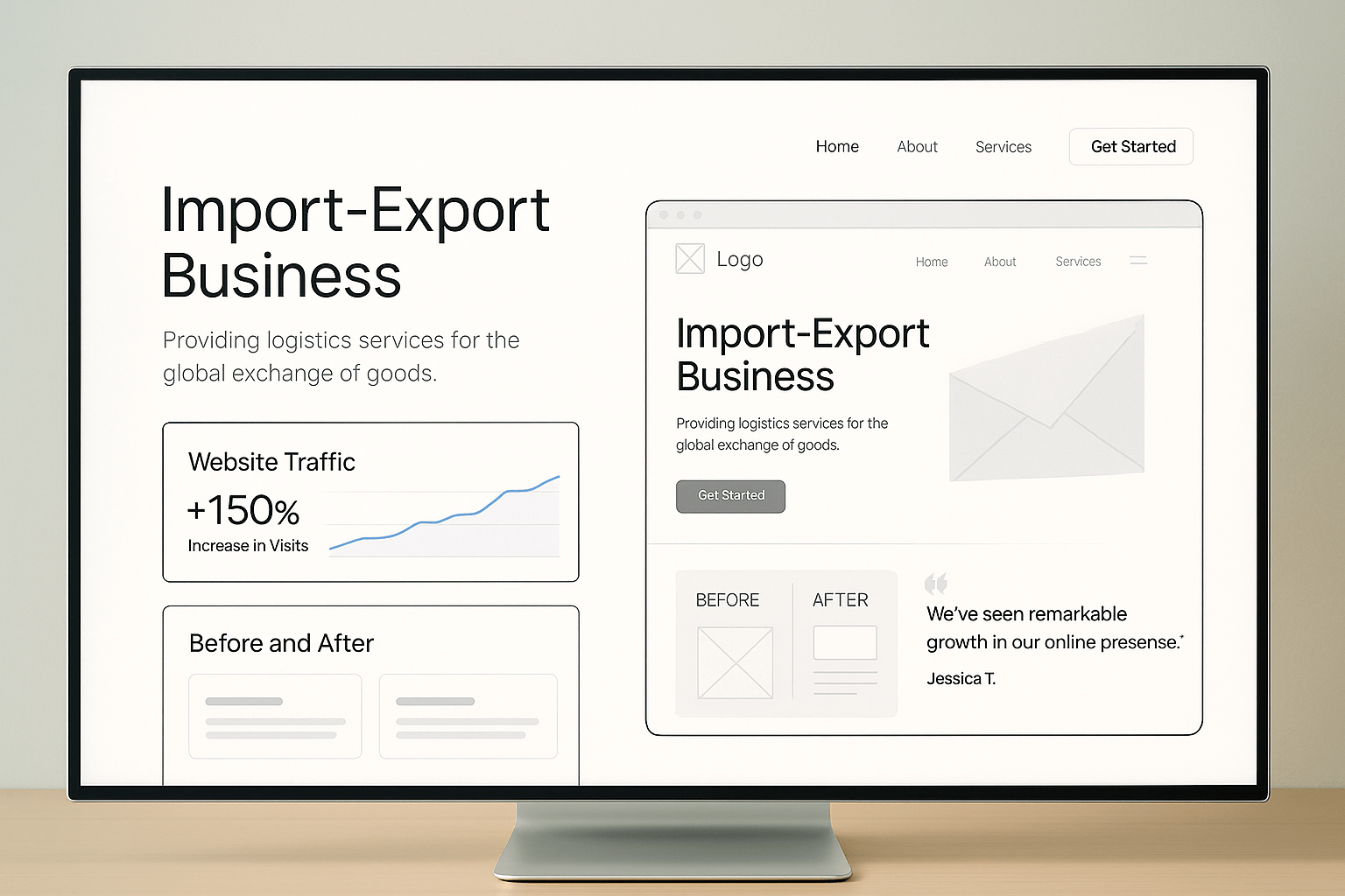 Web Development for Import-Export Companies — results and metrics