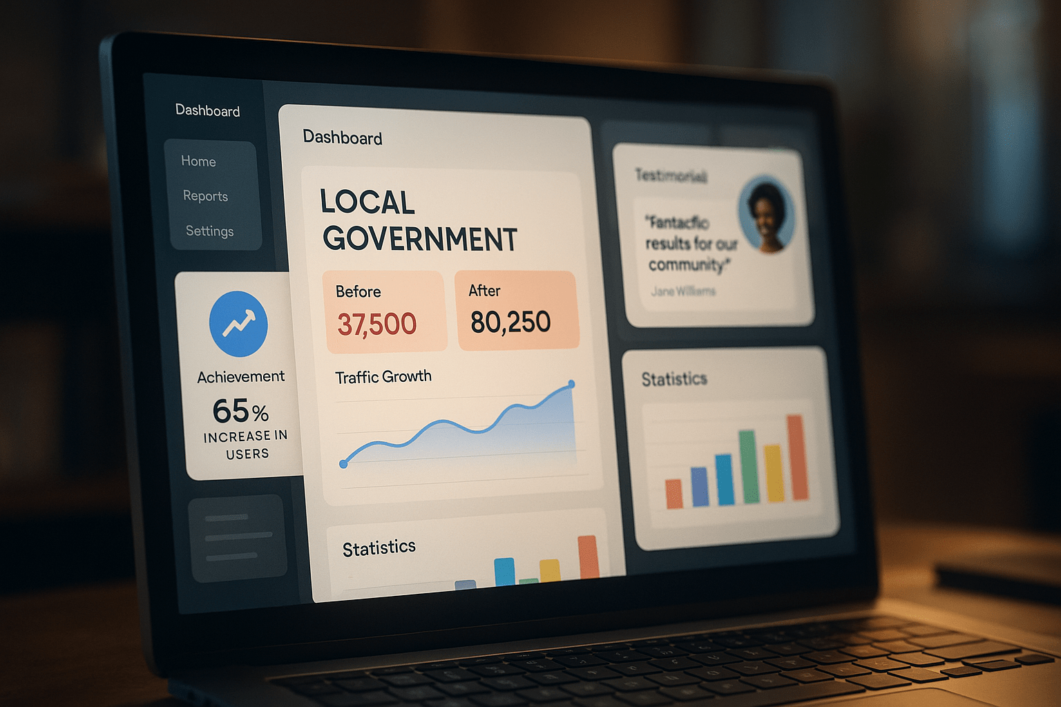 Web Development for Local Governments — results and metrics
